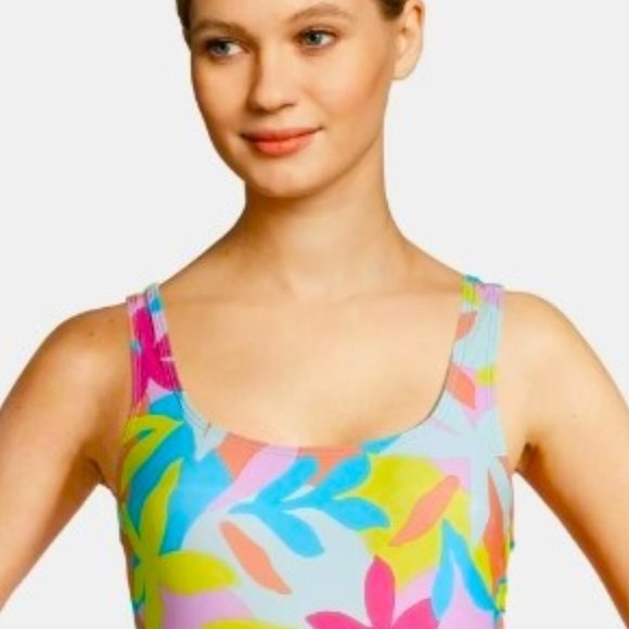 LAND'S END Graphic Floral One Piece  🏄  NEW!!! - Picture 2 of 13